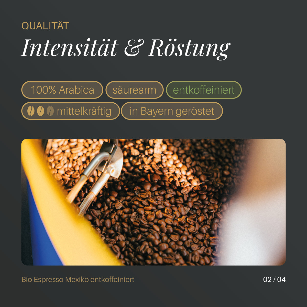 Bio Espresso Mexiko entkoffeiniert