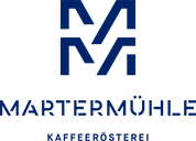 Blaues Martermühle Logo ohne Hintergrund.