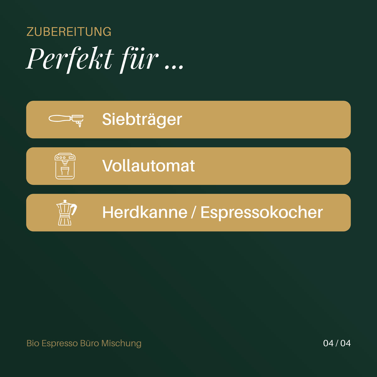 Bio Espresso Büro Mischung