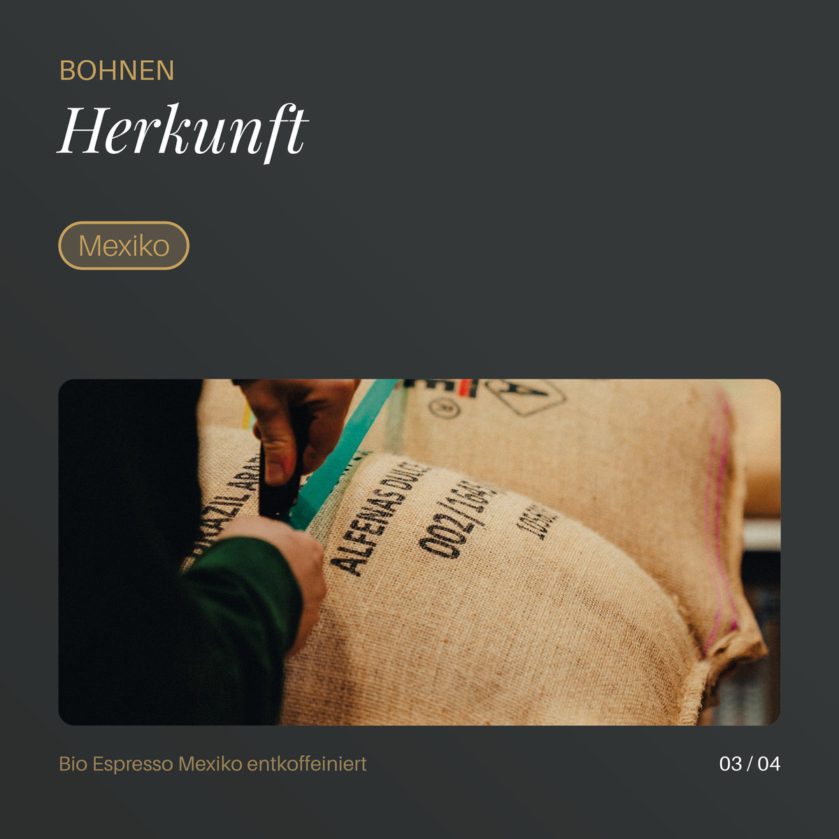Bio Espresso Mexiko entkoffeiniert