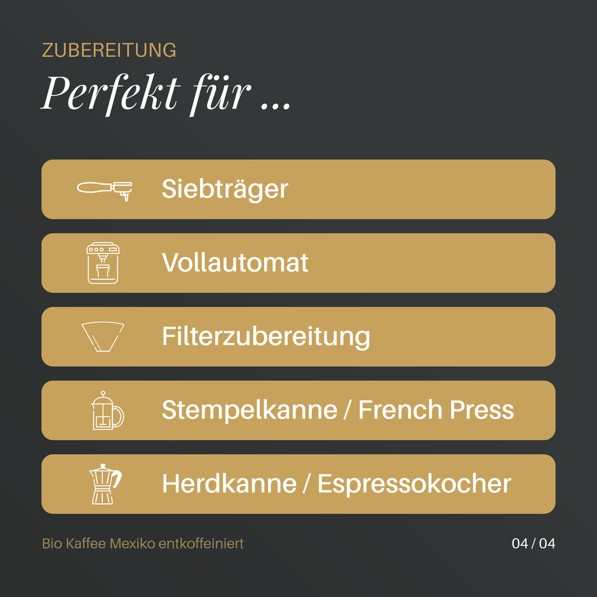 Bio Kaffee Mexiko entkoffeiniert