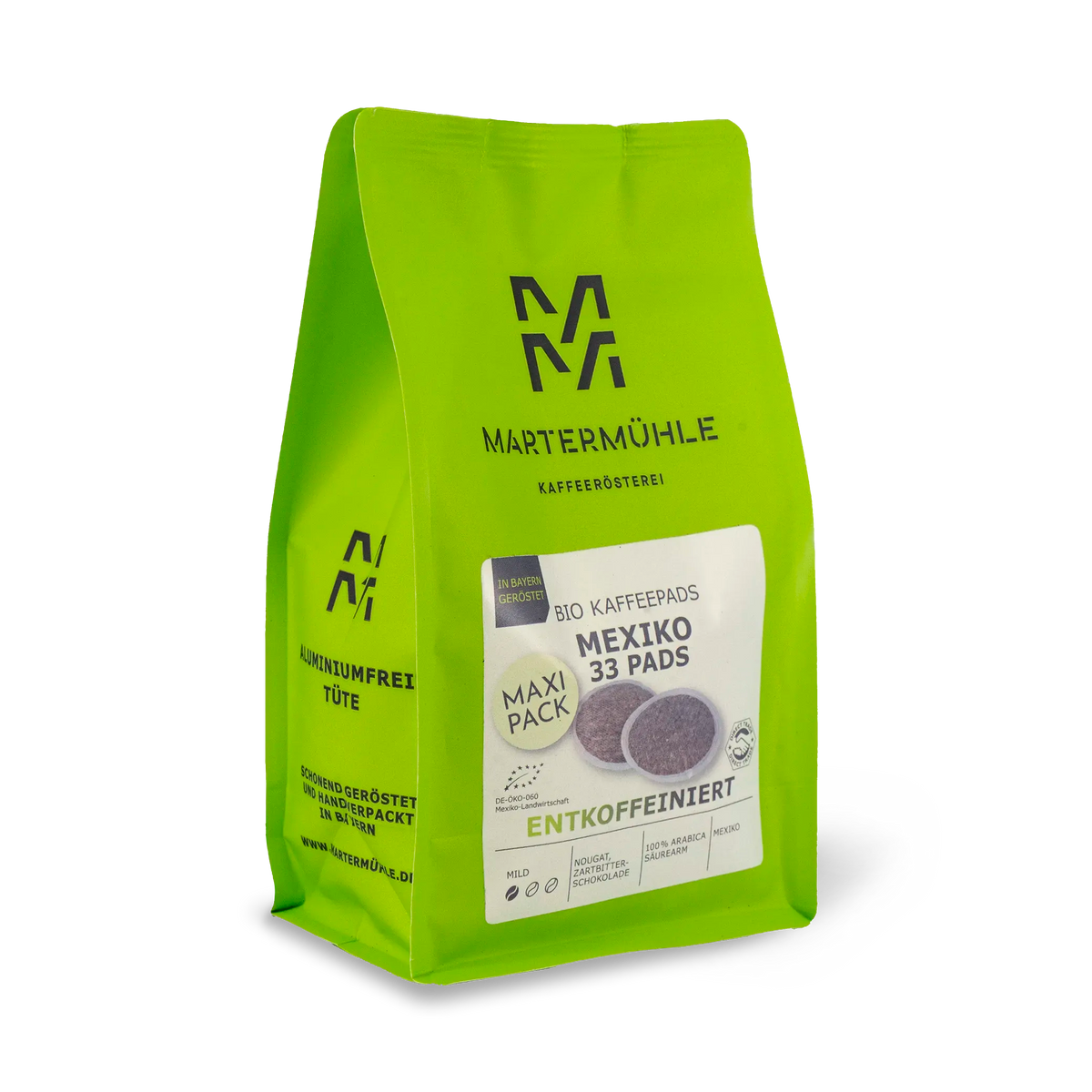 Bio Kaffeepads Mexiko entkoffeiniert
