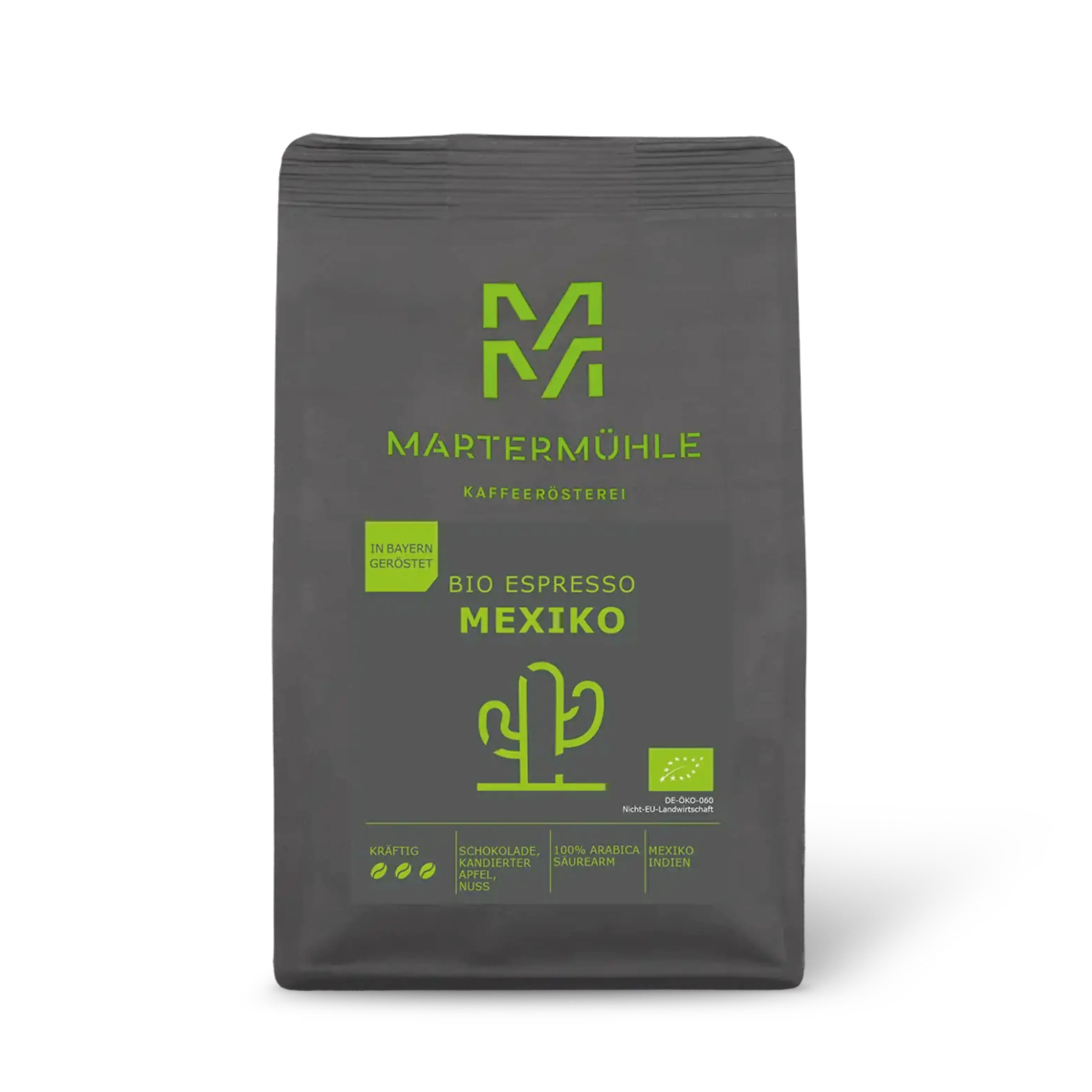 Bio Espresso Mexiko Packung ohne Hintergrund.