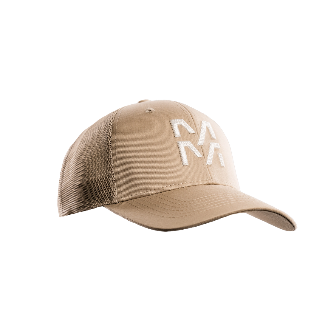 Beige Martermühle Kappe ohne Hintergrund.