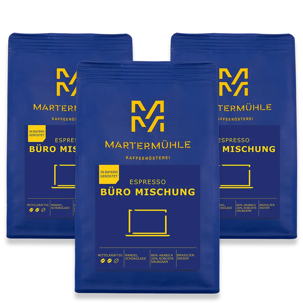 Büro Mischung Probierpaket ohne Hintergrund.